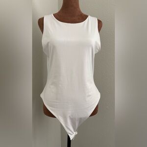 White Sleeveless Bodysuit